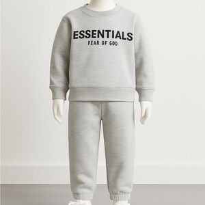 New Set Cream Warm Sweatshirt & Joggers Set Unisex size 4T